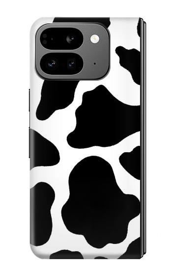 S2096 牛柄 Seamless Cow Pattern Google Pixel 9 Pro Fold バックケース、フリップケース・カバー
