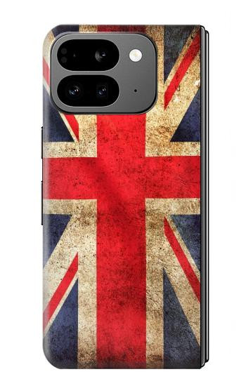 S2303 英国ヴィンテージ国旗 British UK Vintage Flag Google Pixel 9 Pro Fold バックケース、フリップケース・カバー