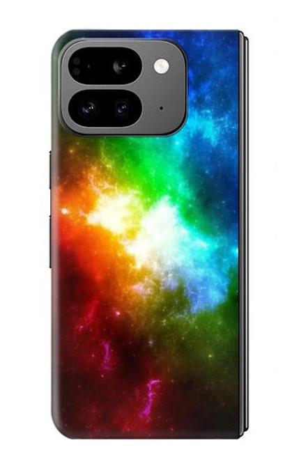 S2312 カラフル 虹 宇宙 銀河 Colorful Rainbow Space Galaxy Google Pixel 9 Pro Fold バックケース、フリップケース・カバー S2312 カラフル 虹 宇宙 銀河 Colorful Rainbow Space Galaxy Google Pixel 9 Pro Fold バックケース、フリップケース・カバー