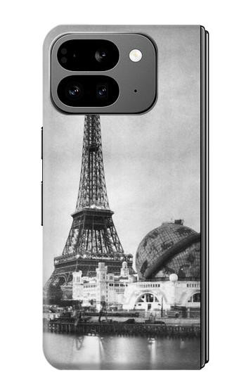 S2350 古いパリエッフェル塔 Old Paris Eiffel Tower Google Pixel 9 Pro Fold バックケース、フリップケース・カバー