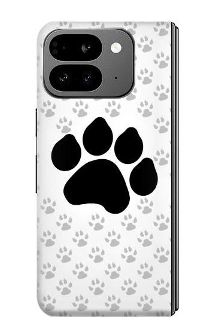S2355 動物ポウあしあと Paw Foot Print Google Pixel 9 Pro Fold バックケース、フリップケース・カバー