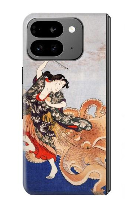 S2496 日本美術歌 歌川国芳 玉取り Japan Art Utagawa Kuniyoshi Tamatori Google Pixel 9 Pro Fold バックケース、フリップケース・カバー S2496 日本美術歌 歌川国芳 玉取り Japan Art Utagawa Kuniyoshi Tamatori Google Pixel 9 Pro Fold バックケース、フリップケース・カバー