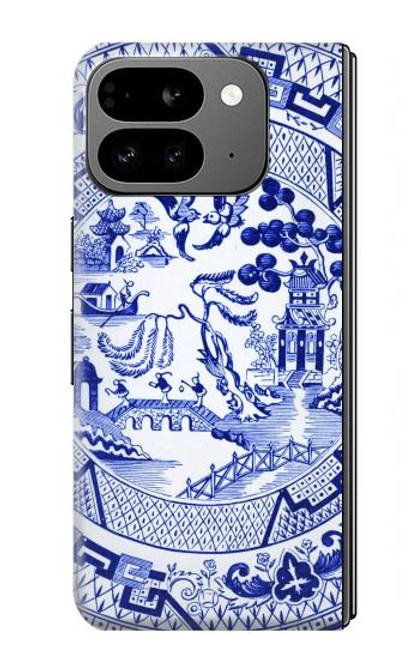 S2768 ウィローパターン グラフィック Willow Pattern Graphic Google Pixel 9 Pro Fold バックケース、フリップケース・カバー S2768 ウィローパターン グラフィック Willow Pattern Graphic Google Pixel 9 Pro Fold バックケース、フリップケース・カバー