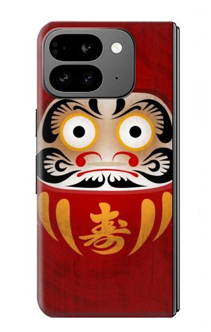S3023 ダルマ Japan Good Luck Daruma Doll Google Pixel 9 Pro Fold バックケース、フリップケース・カバー