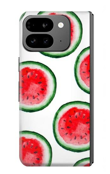 S3236 スイカパターン Watermelon Pattern Google Pixel 9 Pro Fold バックケース、フリップケース・カバー