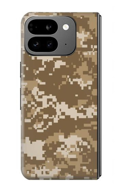 S3294 陸軍砂漠タンコヨーテカモ迷彩 Army Desert Tan Coyote Camo Camouflage Google Pixel 9 Pro Fold バックケース、フリップケース・カバー