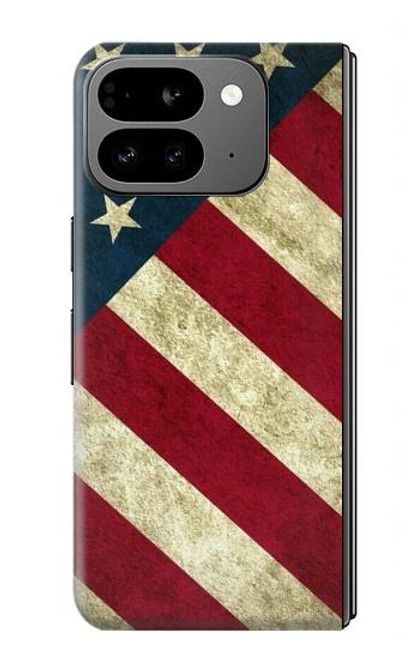 S3295 米国の国旗 US National Flag Google Pixel 9 Pro Fold バックケース、フリップケース・カバー