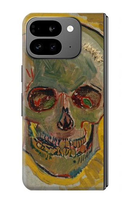 S3359 ヴィンセント・ヴァン・ゴッホ スカル Vincent Van Gogh Skull Google Pixel 9 Pro Fold バックケース、フリップケース・カバー