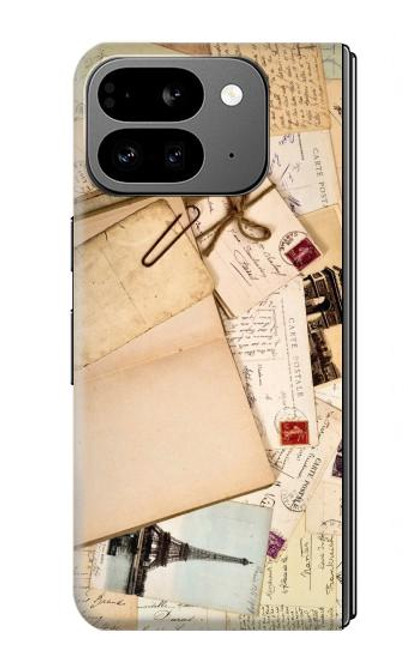 S3397 はがき思い出 Postcards Memories Google Pixel 9 Pro Fold バックケース、フリップケース・カバー