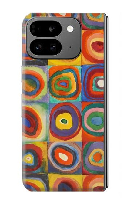 S3409 正方形の同心円 Squares Concentric Circles Google Pixel 9 Pro Fold バックケース、フリップケース・カバー