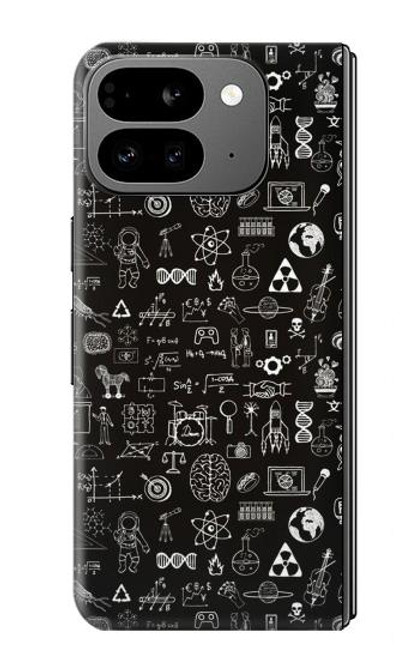S3426 科学黒板 Blackboard Science Google Pixel 9 Pro Fold バックケース、フリップケース・カバー