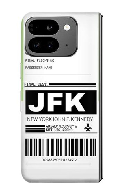 S3664 航空会社の旅行手荷物ラベル Airline Travel Luggage Label Google Pixel 9 Pro Fold バックケース、フリップケース・カバー