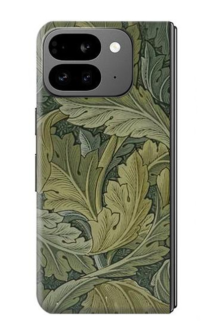 S3790 ウィリアムモリスアカンサスの葉 William Morris Acanthus Leaves Google Pixel 9 Pro Fold バックケース、フリップケース・カバー