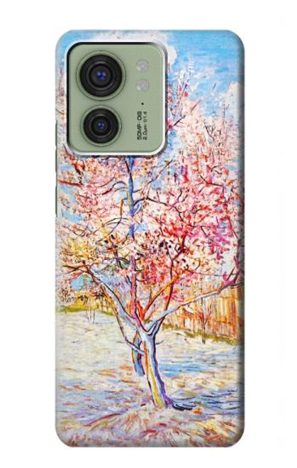 S2450 ブロッサムピンクピーチツリー フィンセント・ファン・ゴッホ Van Gogh Peach Tree Blossom Motorola Edge (2023), Edge 40 バックケース、フリップケース・カバー