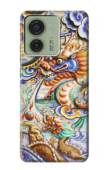 S2584 中国のドラゴンアート Traditional Chinese Dragon Art Motorola Edge (2023), Edge 40 バックケース、フリップケース・カバー