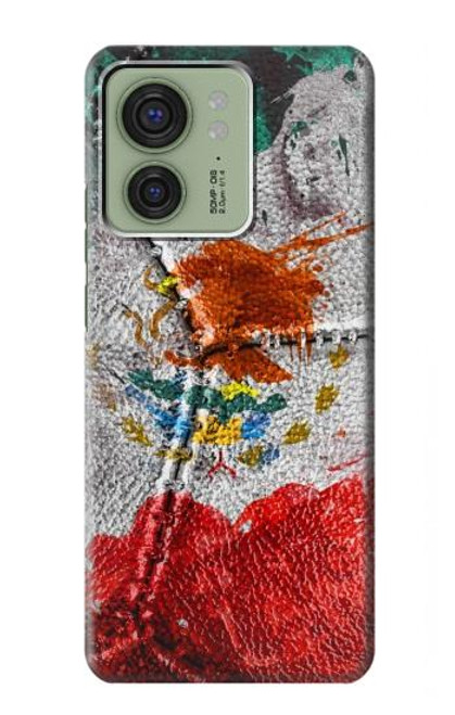 S3314 メキシコの旗Vinatage Foorball Graphic Mexico Flag Vinatage Football Graphic Motorola Edge (2023), Edge 40 バックケース、フリップケース・カバー
