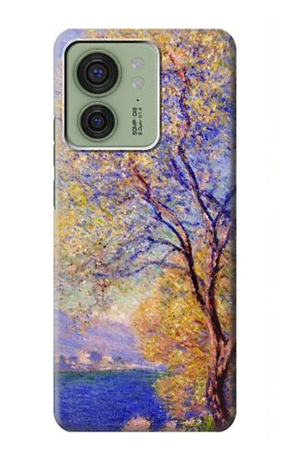 S3339 サリス・ガーデンから見たアンティーブ  クロード・モネ Claude Monet Antibes Seen from the Salis Gardens Motorola Edge (2023), Edge 40 バックケース、フリップケース・カバー