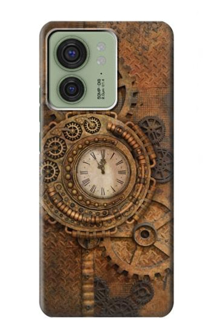 S3401 クロックギア スチームパンク Clock Gear Streampunk Motorola Edge (2023), Edge 40 バックケース、フリップケース・カバー