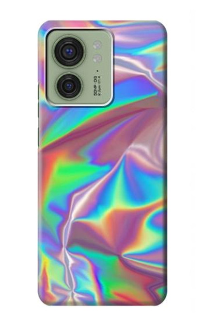 S3597 ホログラフィック写真印刷 Holographic Photo Printed Motorola Edge (2023), Edge 40 バックケース、フリップケース・カバー