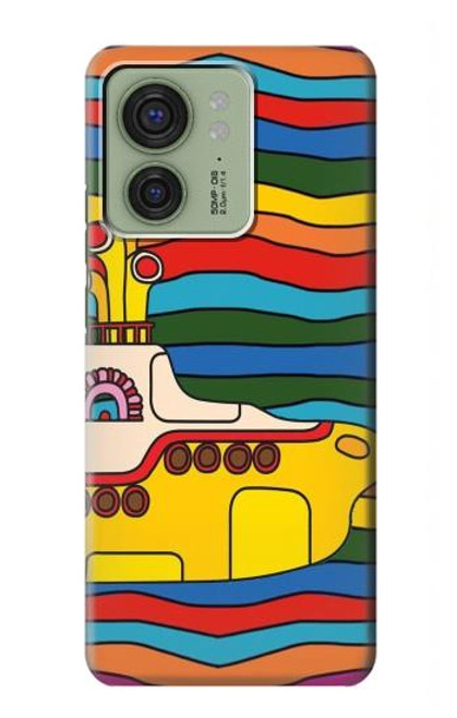 S3599 ヒッピーサブマリン Hippie Submarine Motorola Edge (2023), Edge 40 バックケース、フリップケース・カバー