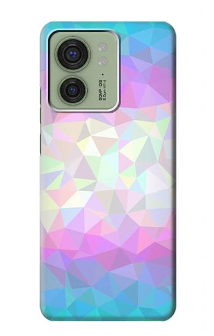 S3747 トランスフラッグポリゴン Trans Flag Polygon Motorola Edge (2023), Edge 40 バックケース、フリップケース・カバー