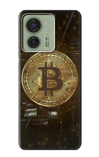 S3798 暗号通貨ビットコイン Cryptocurrency Bitcoin Motorola Edge (2023), Edge 40 バックケース、フリップケース・カバー