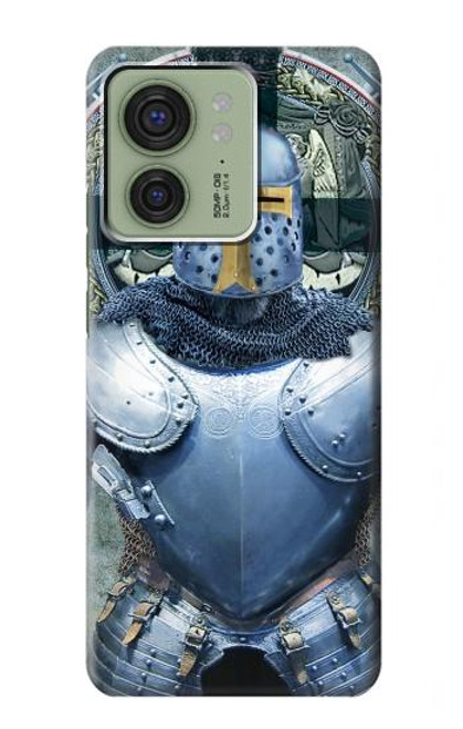 S3864 中世テンプル騎士団重鎧騎士 Medieval Templar Heavy Armor Knight Motorola Edge (2023), Edge 40 バックケース、フリップケース・カバー