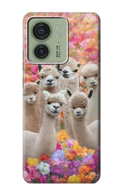 S3916 アルパカファミリー ベビーアルパカ Alpaca Family Baby Alpaca Motorola Edge (2023), Edge 40 バックケース、フリップケース・カバー