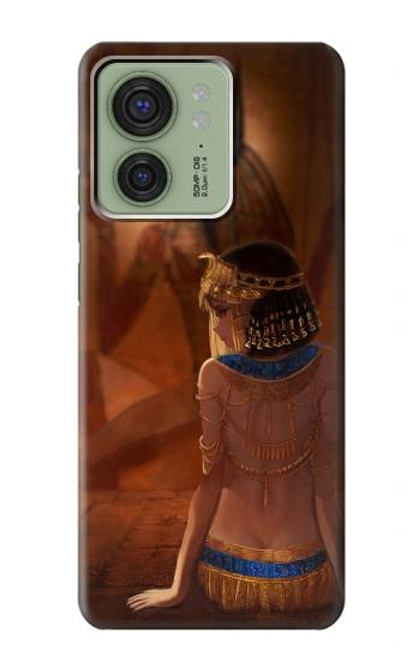 S3919 エジプトの女王クレオパトラ・アヌビス Egyptian Queen Cleopatra Anubis Motorola Edge (2023), Edge 40 バックケース、フリップケース・カバー