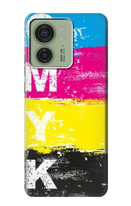 S3930 シアン マゼンタ イエロー キー Cyan Magenta Yellow Key Motorola Edge (2023), Edge 40 バックケース、フリップケース・カバー