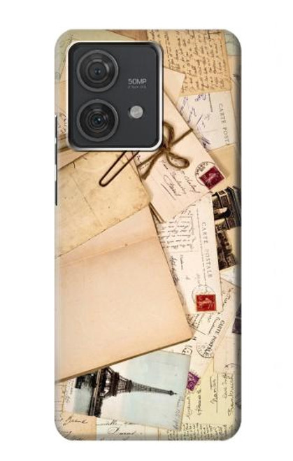 S3397 はがき思い出 Postcards Memories Motorola Edge 40 Neo バックケース、フリップケース・カバー