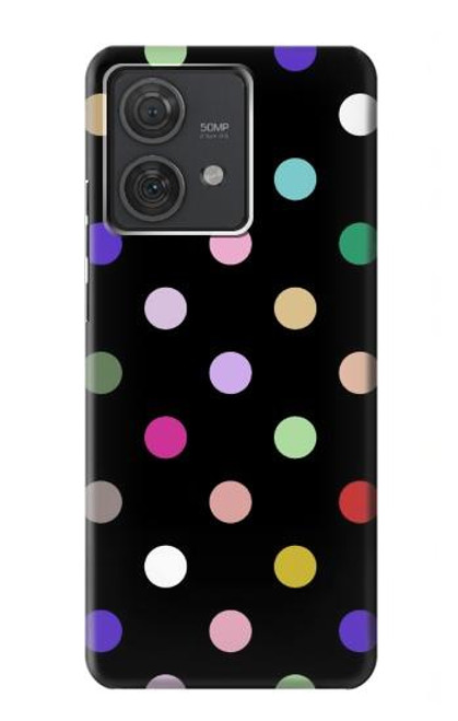 S3532 カラフルな水玉 Colorful Polka Dot Motorola Edge 40 Neo バックケース、フリップケース・カバー