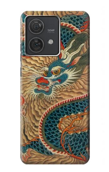 S3541 ドラゴンクラウドペインティング Dragon Cloud Painting Motorola Edge 40 Neo バックケース、フリップケース・カバー