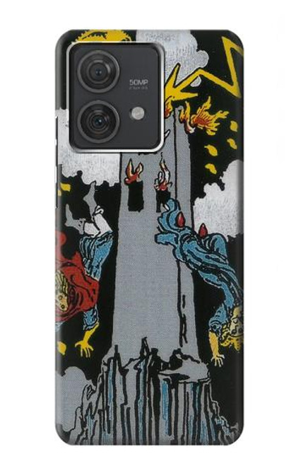 S3745 タロットカードタワー Tarot Card The Tower Motorola Edge 40 Neo バックケース、フリップケース・カバー
