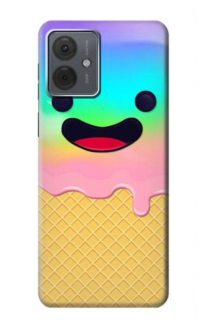S3939 アイスクリーム キュートな笑顔 Ice Cream Cute Smile Motorola Moto G14 バックケース、フリップケース・カバー