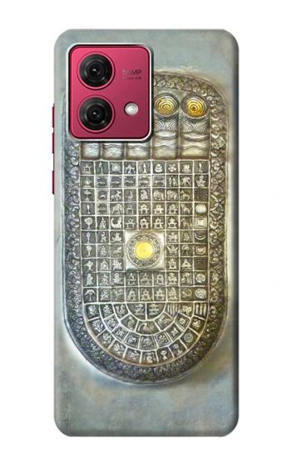 S1484 仏足跡 Buddha Footprint Motorola Moto G84 バックケース、フリップケース・カバー