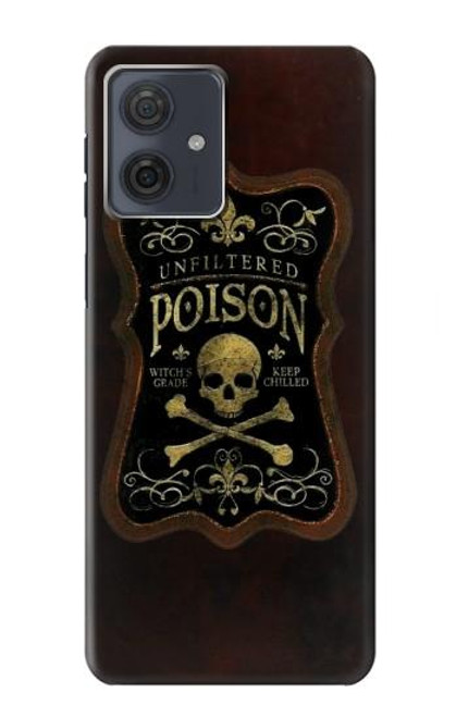 S2649 ヴィンテージポイズンガラスびん Unfiltered Poison Vintage Glass Bottle Motorola Moto G54 バックケース、フリップケース・カバー