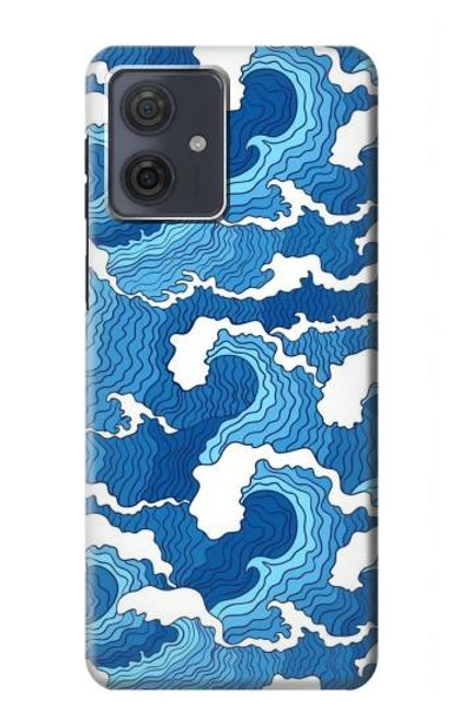 S3901 美しい嵐の海の波 Aesthetic Storm Ocean Waves Motorola Moto G54 バックケース、フリップケース・カバー