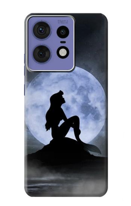 S2668 マーメイドシルエット月の夜 Mermaid Silhouette Moon Night Motorola Edge 50 Pro バックケース、フリップケース・カバー
