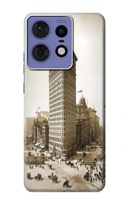 S3046 ニューヨーク フラットアイアンビル Old New York Flatiron Building Motorola Edge 50 Pro バックケース、フリップケース・カバー