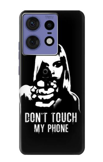 S2518 私の携帯電話を触るな Do Not Touch My Phone Motorola Edge 50 Fusion バックケース、フリップケース・カバー