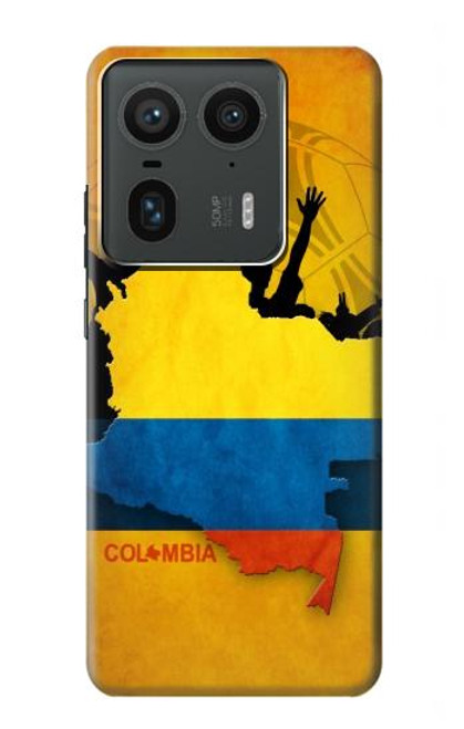 S2996 コロンビアサッカー Colombia Football Soccer Map Flag Motorola Edge 50 Ultra バックケース、フリップケース・カバー