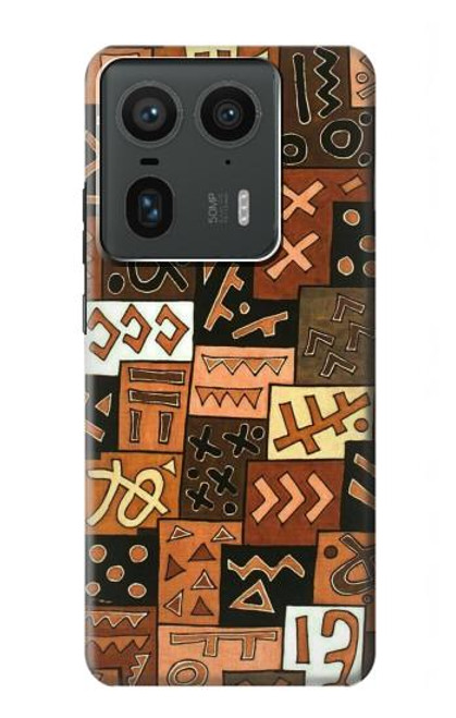 S3460 マリ芸術 Mali Art Pattern Motorola Edge 50 Ultra バックケース、フリップケース・カバー