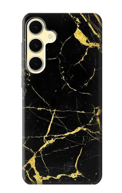 S2896 ゴールドマーブルグラフィックプリント Gold Marble Graphic Printed Samsung Galaxy S24 FE バックケース、フリップケース・カバー