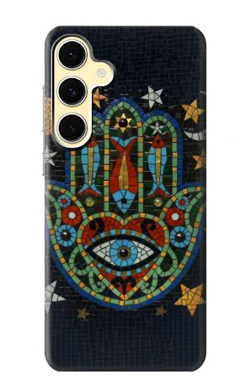 S3175 ハムサハンドモザイク Hamsa Hand Mosaics Samsung Galaxy S24 FE バックケース、フリップケース・カバー