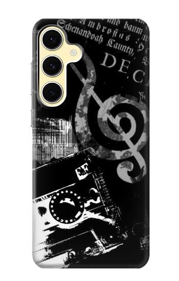S3197 音楽・カセット・ノート Music Cassette Note Samsung Galaxy S24 FE バックケース、フリップケース・カバー