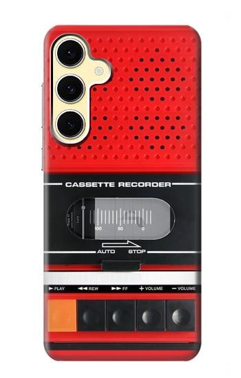 S3204 レッドカセットレコーダーグラフィック Red Cassette Recorder Graphic Samsung Galaxy S24 FE バックケース、フリップケース・カバー
