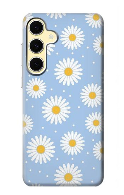 S3681 デイジーの花のパターン Daisy Flowers Pattern Samsung Galaxy S24 FE バックケース、フリップケース・カバー