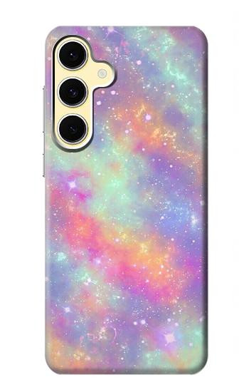 S3706 パステルレインボーギャラクシーピンクスカイ Pastel Rainbow Galaxy Pink Sky Samsung Galaxy S24 FE バックケース、フリップケース・カバー