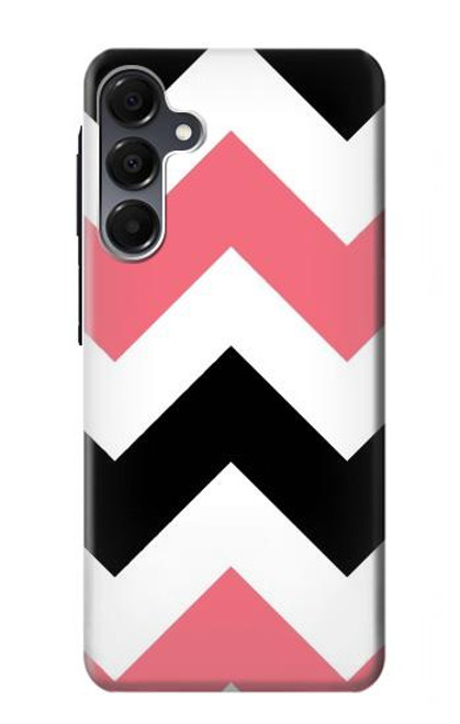 S1849 ピンクブラックシェブロンジグザグ Pink Black Chevron Zigzag Samsung Galaxy A16 5G バックケース、フリップケース・カバー